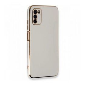 BSSM Samsung Galaxy A03S Volet Silikon Beyaz Kılıf