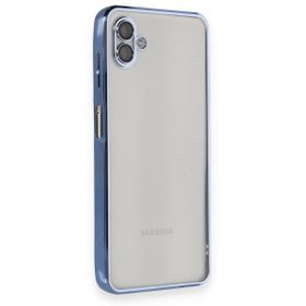 BSSM Samsung Galaxy A04 Razer Lensli Silikon Açık Mavi Kılıf