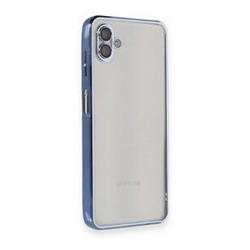 BSSM Samsung Galaxy A04 Razer Lensli Silikon Açık Mavi Kılıf