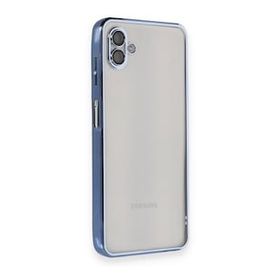 BSSM Samsung Galaxy A04 Razer Lensli Silikon Açık Mavi Kılıf