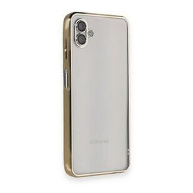 BSSM Samsung Galaxy A04 Razer Lensli Silikon Gold Kılıf