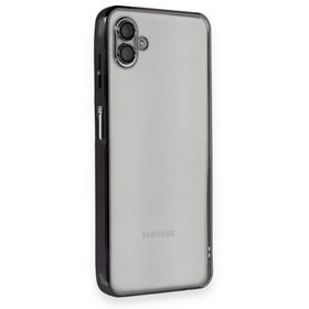 BSSM Samsung Galaxy A04 Razer Lensli Silikon Siyah Kılıf
