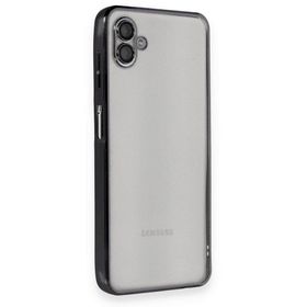 BSSM Samsung Galaxy A04 Razer Lensli Silikon Siyah Kılıf