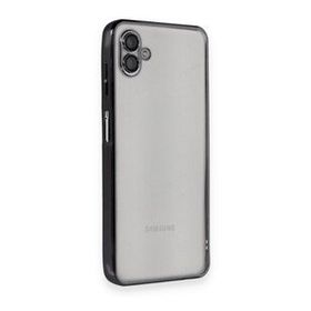 BSSM Samsung Galaxy A04 Razer Lensli Silikon Siyah Kılıf