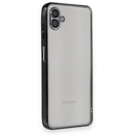 BSSM Samsung Galaxy A04 Razer Lensli Silikon Siyah Kılıf