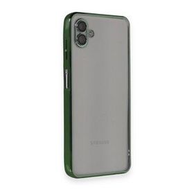 BSSM Samsung Galaxy A04 Razer Lensli Silikon Yeşil Kılıf