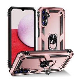 BSSM Samsung Galaxy A04S Sofya Yüzüklü Silikon Kapak Rose Kılıf