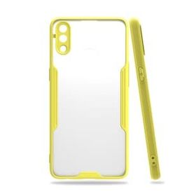 BSSM Samsung Galaxy A10S Platin Silikon Sarı Kılıf