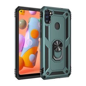 BSSM Samsung Galaxy A11 Sofya Yüzüklü Silikon Kapak Yeşil Kılıf