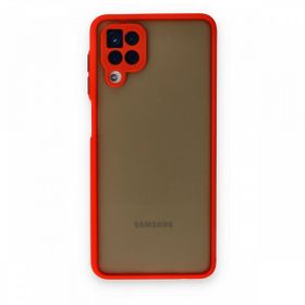 BSSM Samsung Galaxy A12 Montreal Silikon Kapak Kırmızı Kılıf