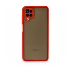 BSSM Samsung Galaxy A12 Montreal Silikon Kapak Kırmızı Kılıf