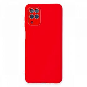 BSSM Samsung Galaxy A22 Lansman Glass Kapak Kırmızı Kılıf
