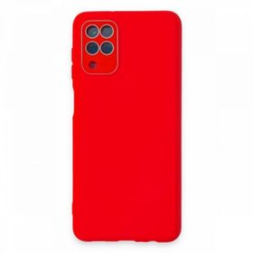 BSSM Samsung Galaxy A22 Lansman Glass Kapak Kırmızı Kılıf