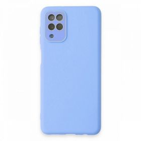 BSSM Samsung Galaxy A22 Lansman Glass Kapak Mavi Kılıf