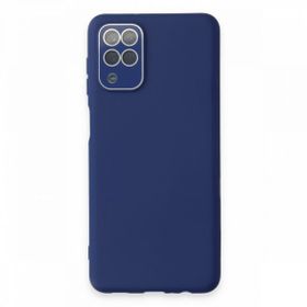 BSSM Samsung Galaxy A22 Lansman Glass Kapak Sky Blue Kılıf