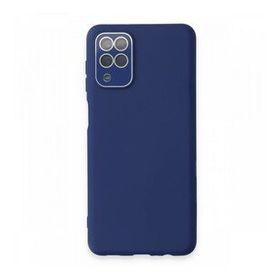 BSSM Samsung Galaxy A22 Lansman Glass Kapak Sky Blue Kılıf