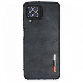 BSSM Samsung Galaxy A22 Loop Deri Silikon Lacivert Kılıf