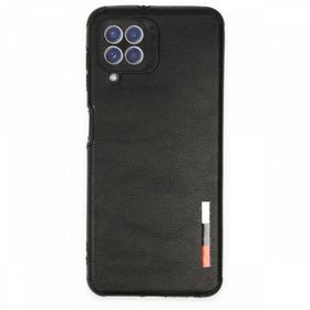 BSSM Samsung Galaxy A22 Loop Deri Silikon Siyah Kılıf
