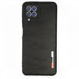 BSSM Samsung Galaxy A22 Loop Deri Silikon Siyah Kılıf