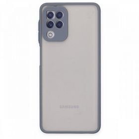 BSSM Samsung Galaxy A22 Montreal Silikon Kapak Gri Kılıf