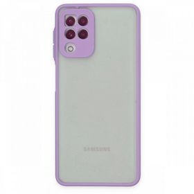 BSSM Samsung Galaxy A22 Montreal Silikon Kapak Mor Kılıf