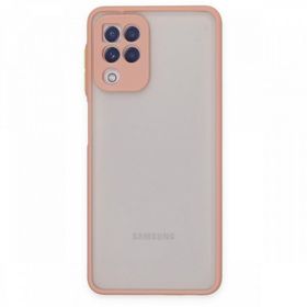 BSSM Samsung Galaxy A22 Montreal Silikon Kapak Pembe Kılıf