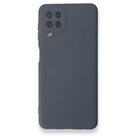 BSSM Samsung Galaxy A22 Nano İçi Kadife Silikon Gri Kılıf