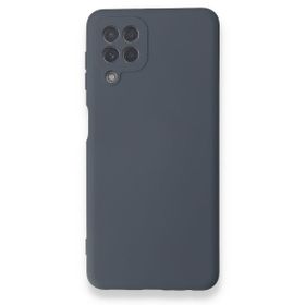 BSSM Samsung Galaxy A22 Nano İçi Kadife Silikon Gri Kılıf