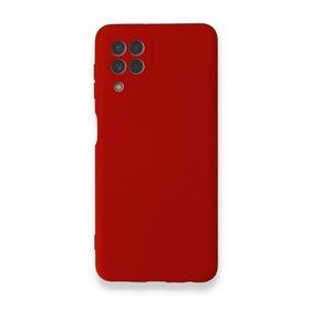 BSSM Samsung Galaxy A22 Nano İçi Kadife Silikon Kırmızı Kılıf