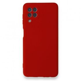 BSSM Samsung Galaxy A22 Nano İçi Kadife Silikon Kırmızı Kılıf