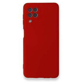 BSSM Samsung Galaxy A22 Nano İçi Kadife Silikon Kırmızı Kılıf