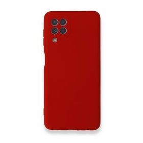 BSSM Samsung Galaxy A22 Nano İçi Kadife Silikon Kırmızı Kılıf