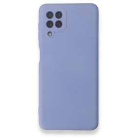 BSSM Samsung Galaxy A22 Nano İçi Kadife Silikon Lila Kılıf