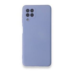 BSSM Samsung Galaxy A22 Nano İçi Kadife Silikon Lila Kılıf