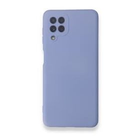 BSSM Samsung Galaxy A22 Nano İçi Kadife Silikon Lila Kılıf
