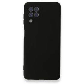BSSM Samsung Galaxy A22 Nano İçi Kadife Silikon Siyah Kılıf