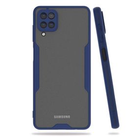 BSSM Samsung Galaxy A22 Platin Silikon Lacivert Kılıf