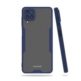 BSSM Samsung Galaxy A22 Platin Silikon Lacivert Kılıf