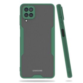 BSSM Samsung Galaxy A22 Platin Silikon Yeşil Kılıf