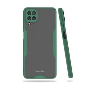 BSSM Samsung Galaxy A22 Platin Silikon Yeşil Kılıf
