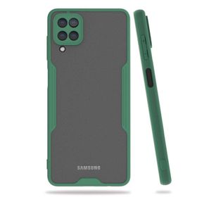 BSSM Samsung Galaxy A22 Platin Silikon Yeşil Kılıf