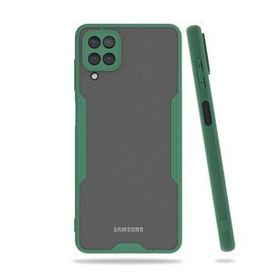 BSSM Samsung Galaxy A22 Platin Silikon Yeşil Kılıf