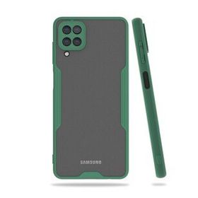 BSSM Samsung Galaxy A22 Platin Silikon Yeşil Kılıf