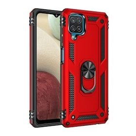 BSSM Samsung Galaxy A22 Sofya Yüzüklü Silikon Kapak Kırmızı Kılıf