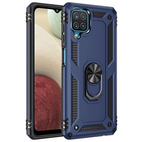 BSSM Samsung Galaxy A22 Sofya Yüzüklü Silikon Kapak Lacivert Kılıf