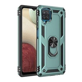 BSSM Samsung Galaxy A22 Sofya Yüzüklü Silikon Kapak Yeşil Kılıf