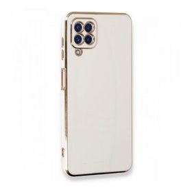 BSSM Samsung Galaxy A22 Volet Silikon Beyaz Cep Telefonu Kılıfı