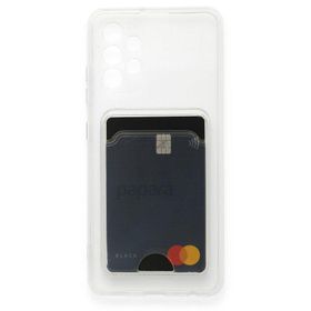BSSM Samsung Galaxy A23 4G Kart Şeffaf Silikon Şeffaf Kılıf