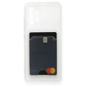BSSM Samsung Galaxy A23 4G Kart Şeffaf Silikon Şeffaf Kılıf