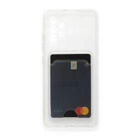 BSSM Samsung Galaxy A23 4G Kart Şeffaf Silikon Şeffaf Kılıf